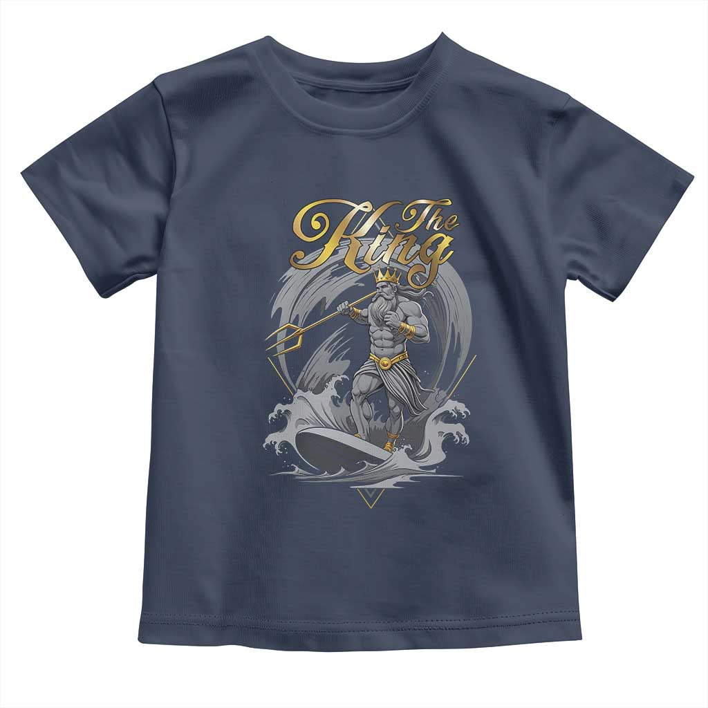 Greek Mythology Poseidon Toddler T Shirt The King Triton Mermaid Dad TS09 Navy Print Your Wear
