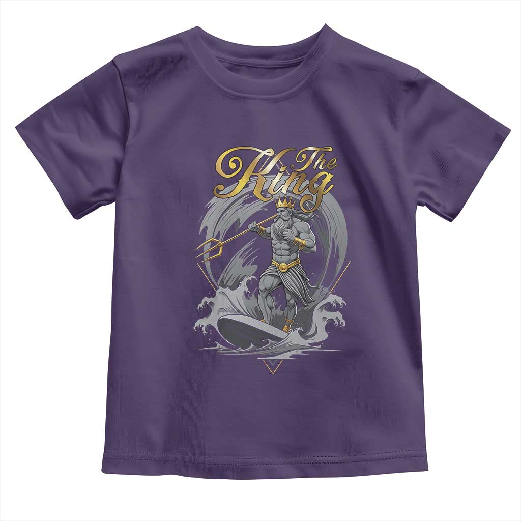 Greek Mythology Poseidon Toddler T Shirt The King Triton Mermaid Dad TS09 Purple Print Your Wear