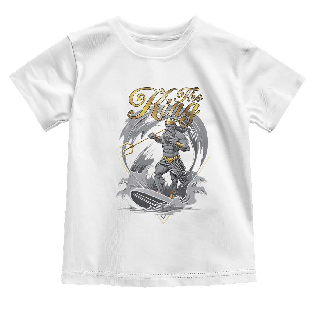 Greek Mythology Poseidon Toddler T Shirt The King Triton Mermaid Dad TS09 White Print Your Wear