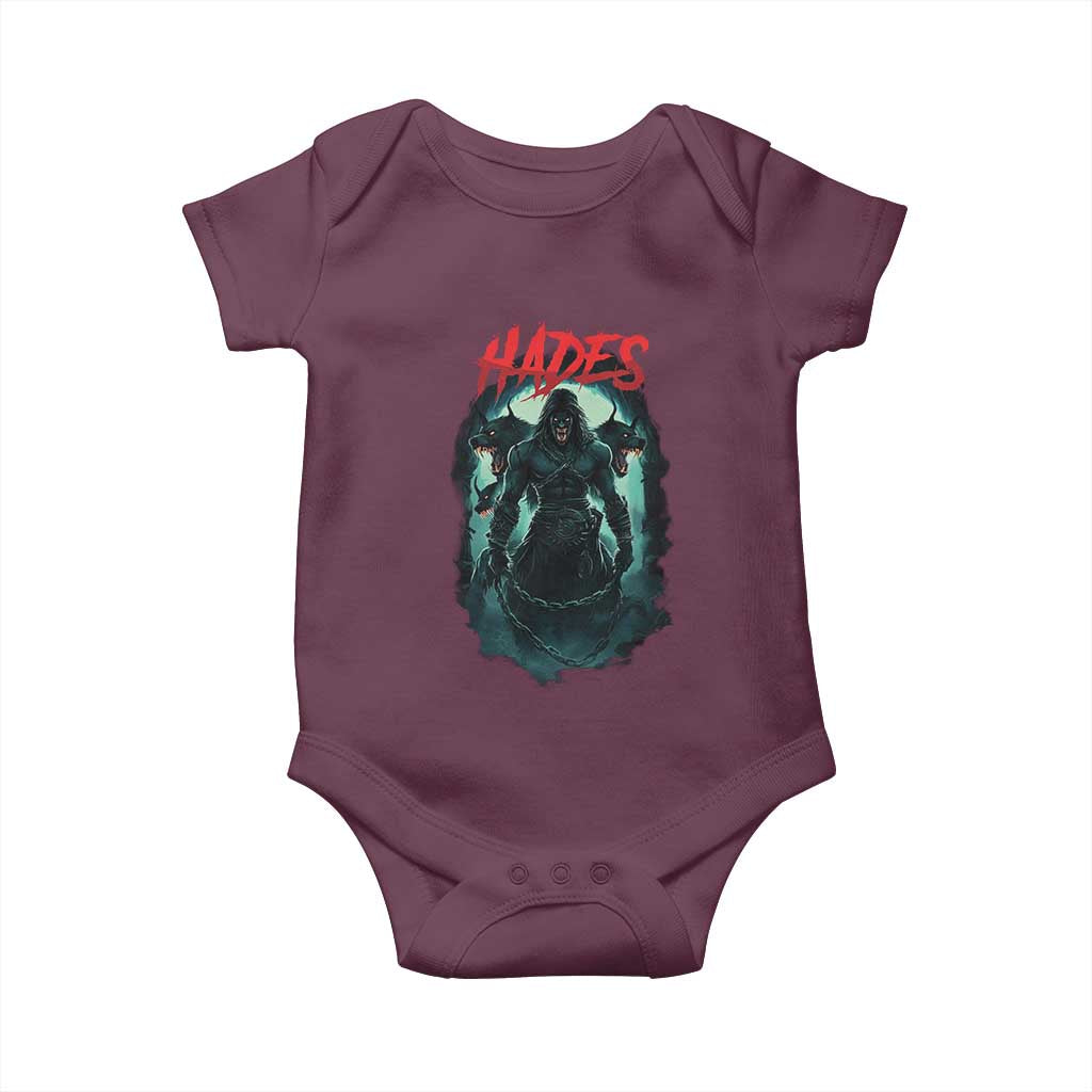 Greek Mythology Hades Baby Onesie God Of The Underworld Cerberus TS09 Maroon Print Your Wear