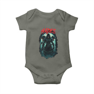 Greek Mythology Hades Baby Onesie God Of The Underworld Cerberus TS09 Military Green Print Your Wear