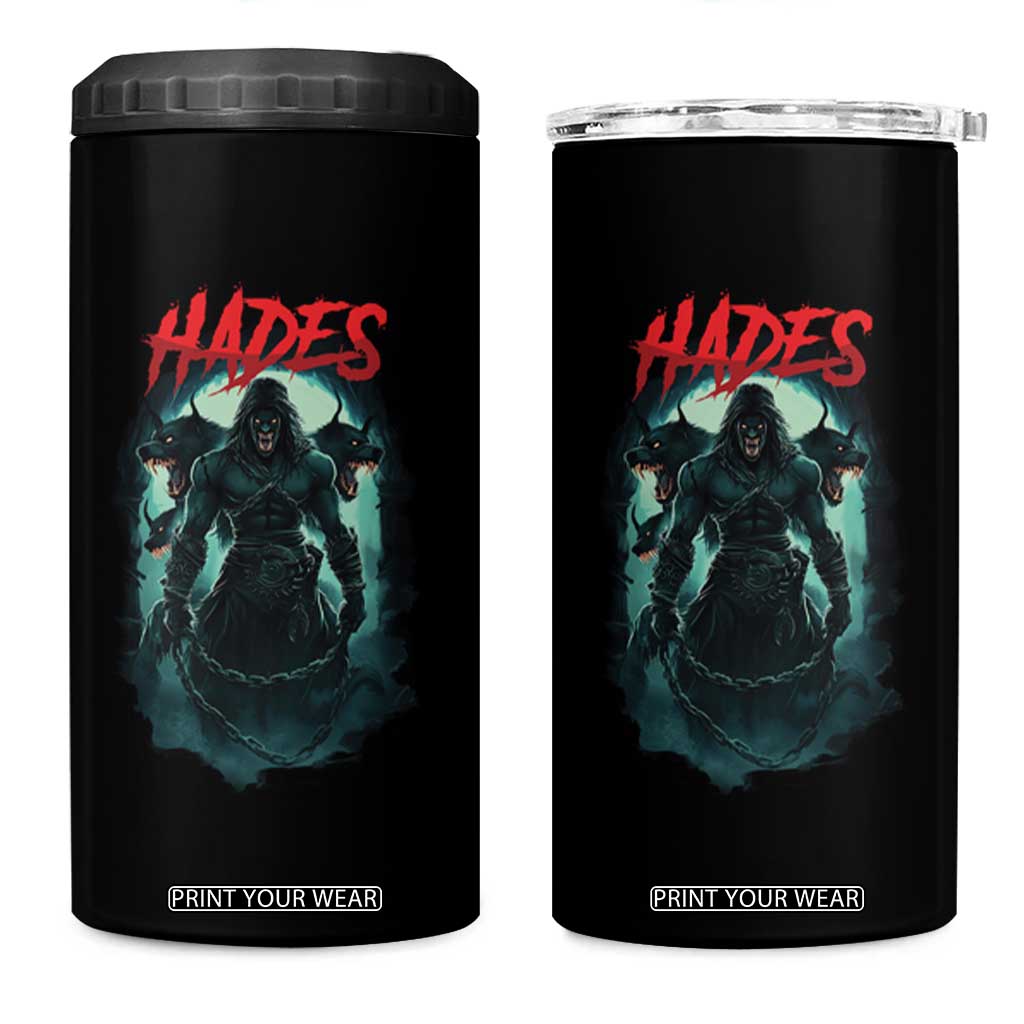 Greek Mythology Hades 4 in 1 Can Cooler Tumbler God Of The Underworld Cerberus TS09 One Size: 16 oz Black Print Your Wear