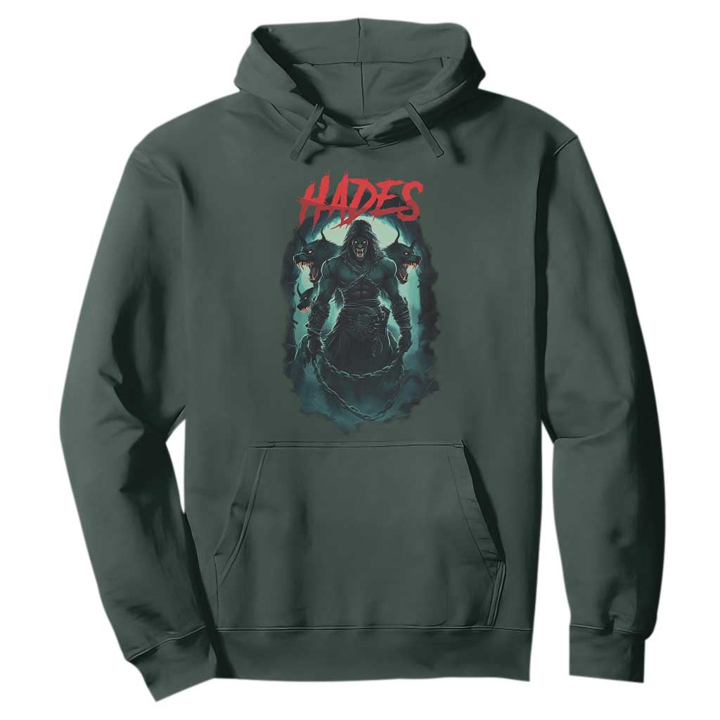 Greek Mythology Hades Hoodie God Of The Underworld Cerberus TS09 Dark Forest Green Print Your Wear