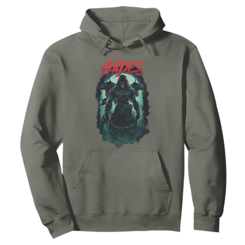 Greek Mythology Hades Hoodie God Of The Underworld Cerberus TS09 Military Green Print Your Wear