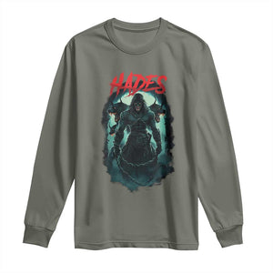 Greek Mythology Hades Long Sleeve Shirt God Of The Underworld Cerberus TS09 Military Green Print Your Wear