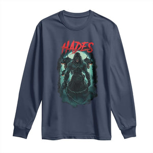 Greek Mythology Hades Long Sleeve Shirt God Of The Underworld Cerberus TS09 Navy Print Your Wear