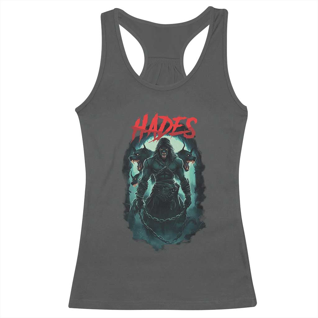 Greek Mythology Hades Racerback Tank Top God Of The Underworld Cerberus TS09 Dark Heather Print Your Wear
