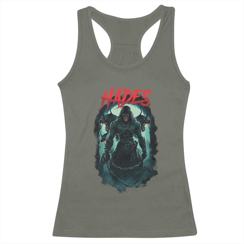 Greek Mythology Hades Racerback Tank Top God Of The Underworld Cerberus TS09 Military Green Print Your Wear