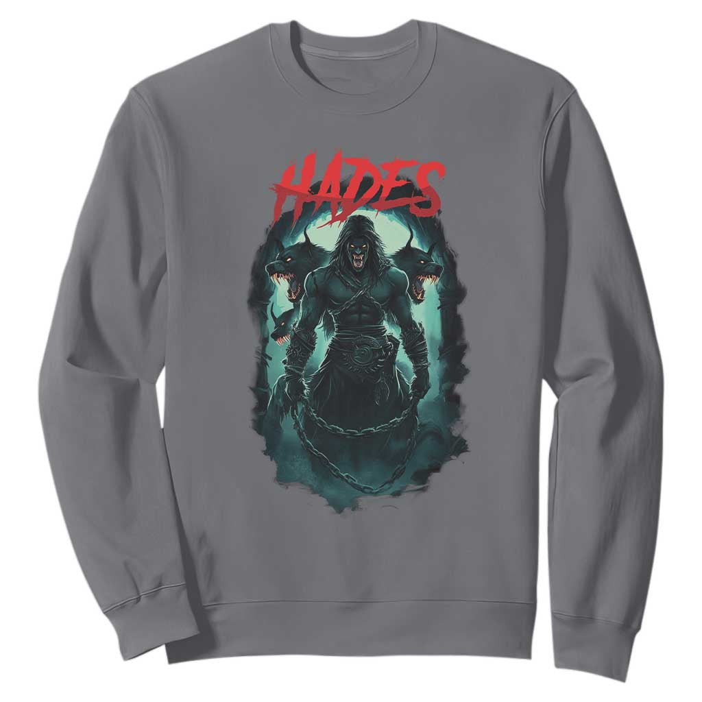 Greek Mythology Hades Sweatshirt God Of The Underworld Cerberus TS09 Charcoal Print Your Wear