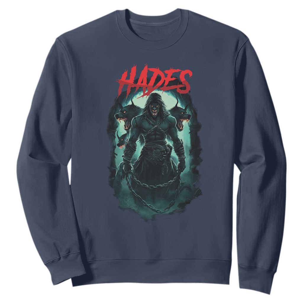 Greek Mythology Hades Sweatshirt God Of The Underworld Cerberus TS09 Navy Print Your Wear