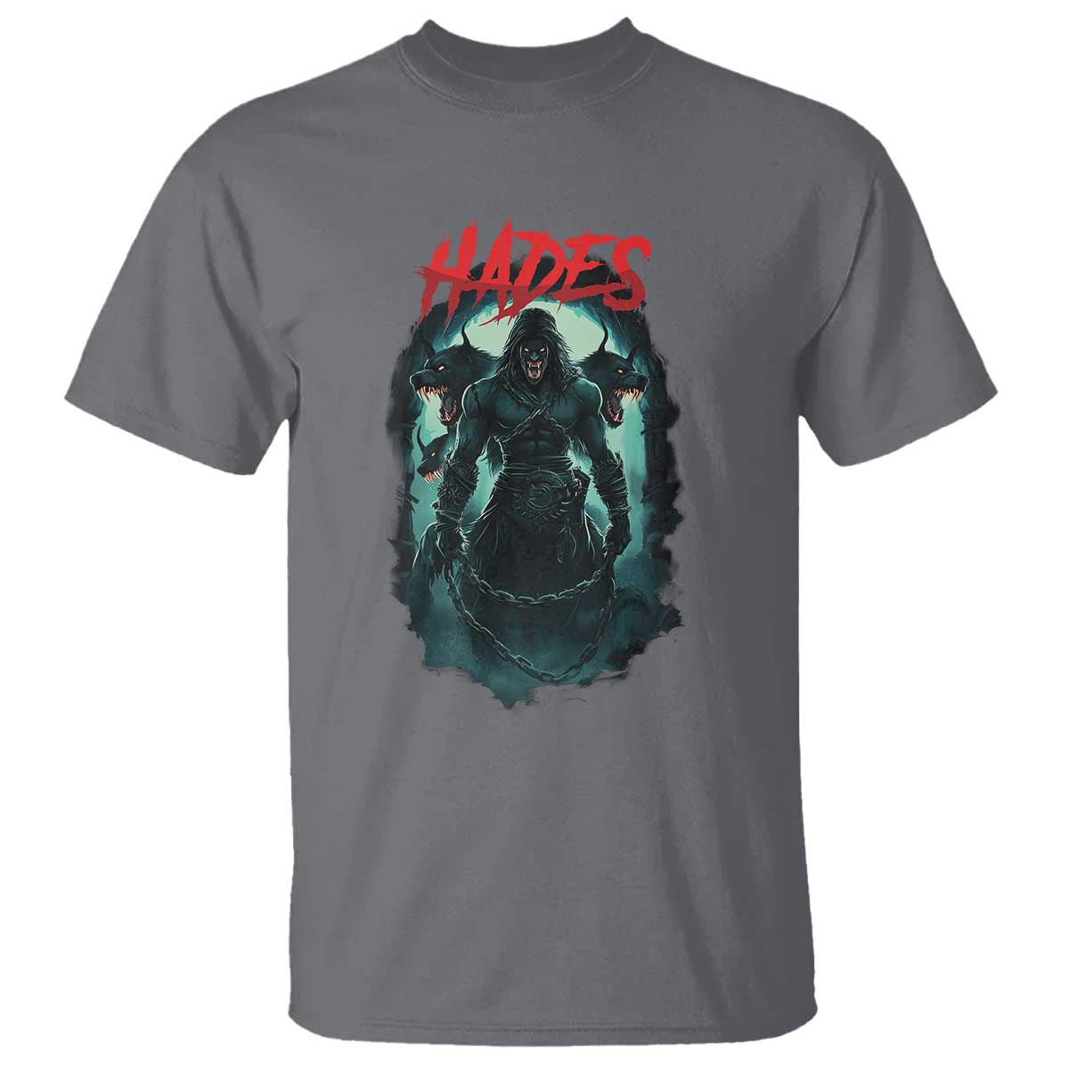 Greek Mythology Hades T Shirt God Of The Underworld Cerberus TS09 Charcoal Print Your Wear