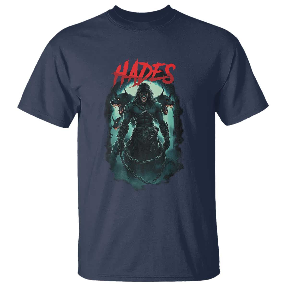Greek Mythology Hades T Shirt God Of The Underworld Cerberus TS09 Navy Print Your Wear
