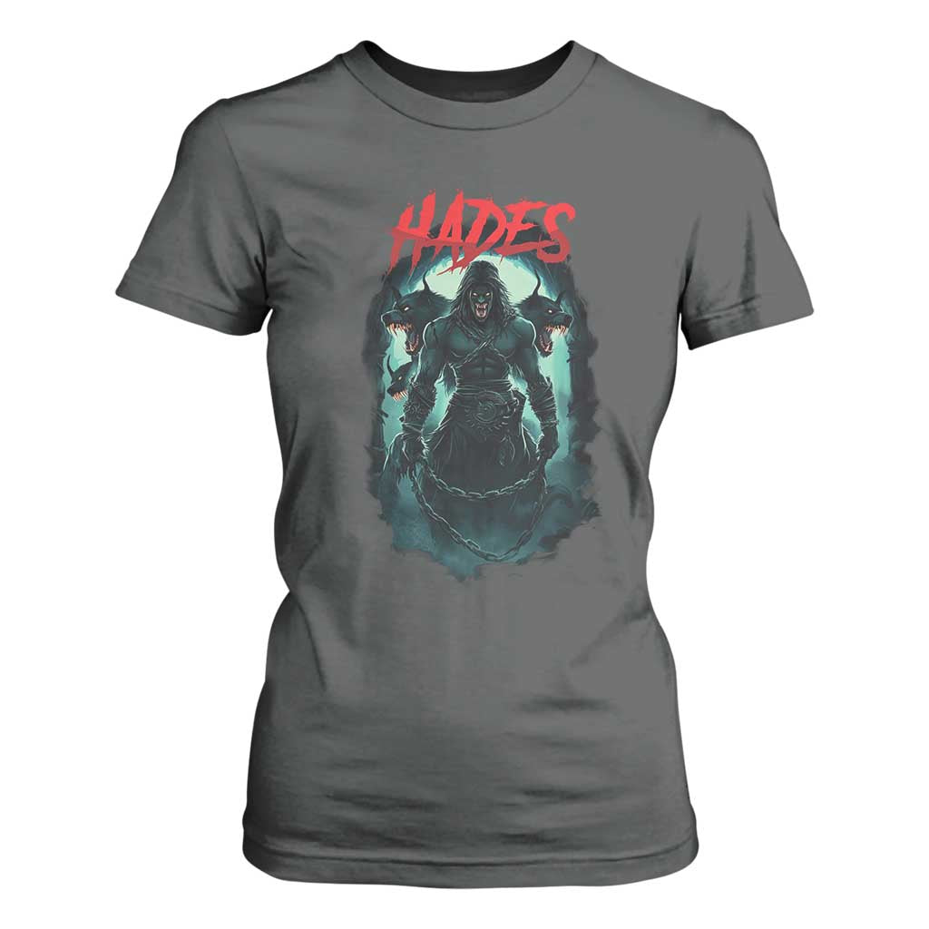 Greek Mythology Hades T Shirt For Women God Of The Underworld Cerberus TS09 Dark Heather Print Your Wear
