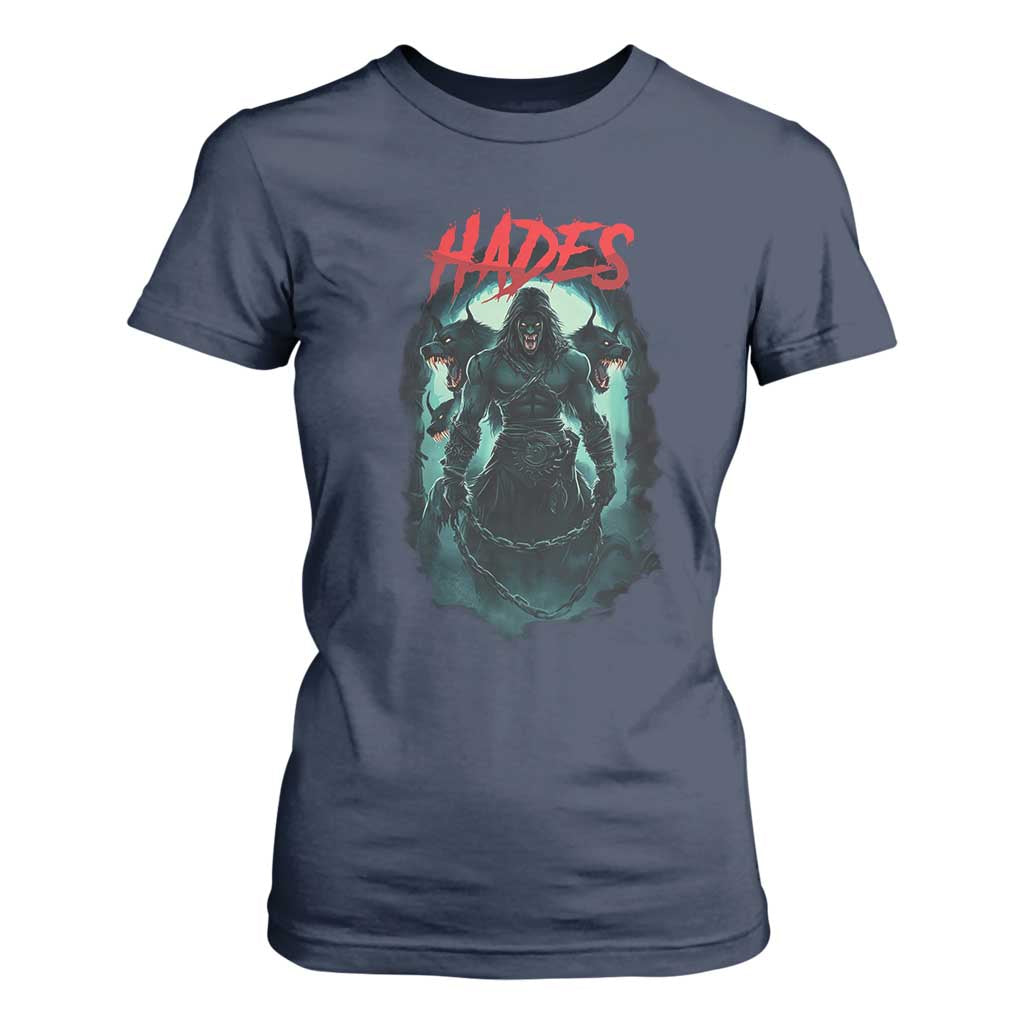 Greek Mythology Hades T Shirt For Women God Of The Underworld Cerberus TS09 Navy Print Your Wear