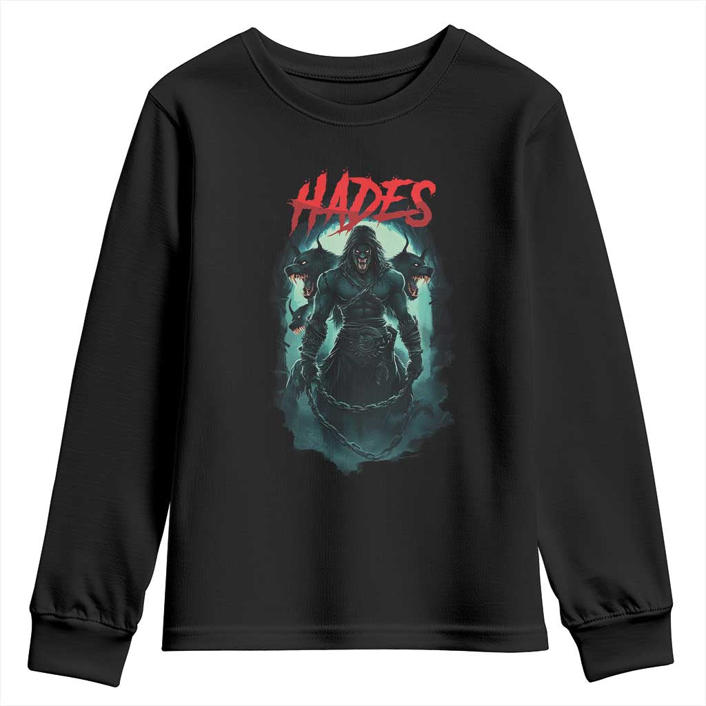 Greek Mythology Hades Youth Sweatshirt God Of The Underworld Cerberus TS09 Black Print Your Wear