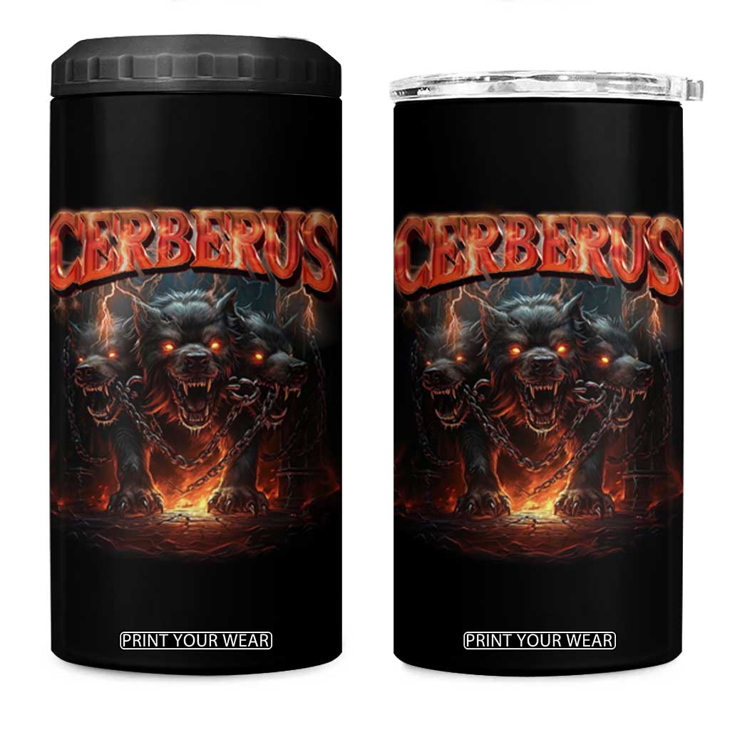 Greek Mythology Hades Cerberus 4 in 1 Can Cooler Tumbler TS09 One Size: 16 oz Black Print Your Wear