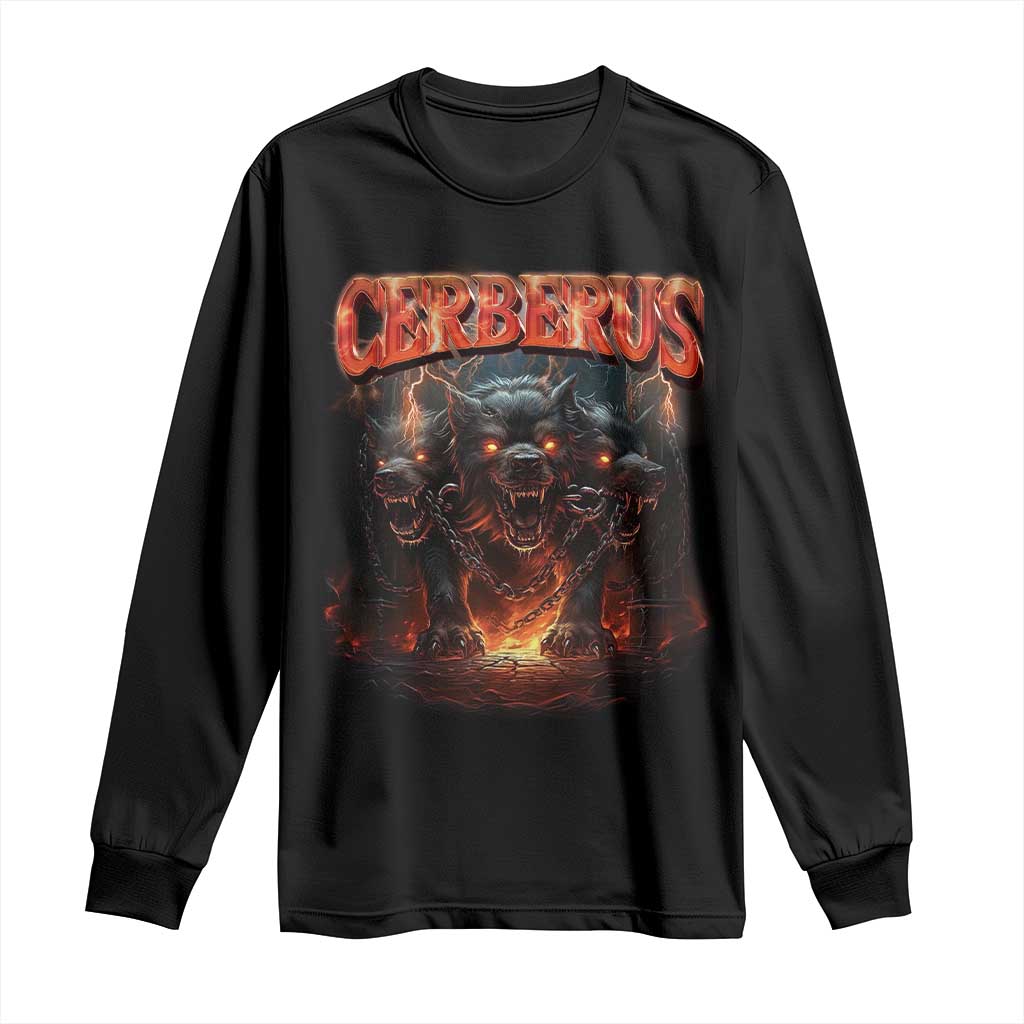 Greek Mythology Hades Cerberus Long Sleeve Shirt TS09 Black Print Your Wear