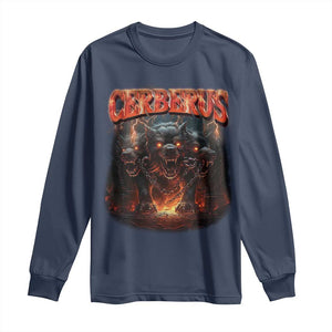 Greek Mythology Hades Cerberus Long Sleeve Shirt TS09 Navy Print Your Wear