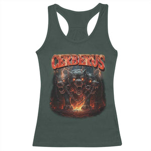 Greek Mythology Hades Cerberus Racerback Tank Top TS09 Dark Forest Green Print Your Wear