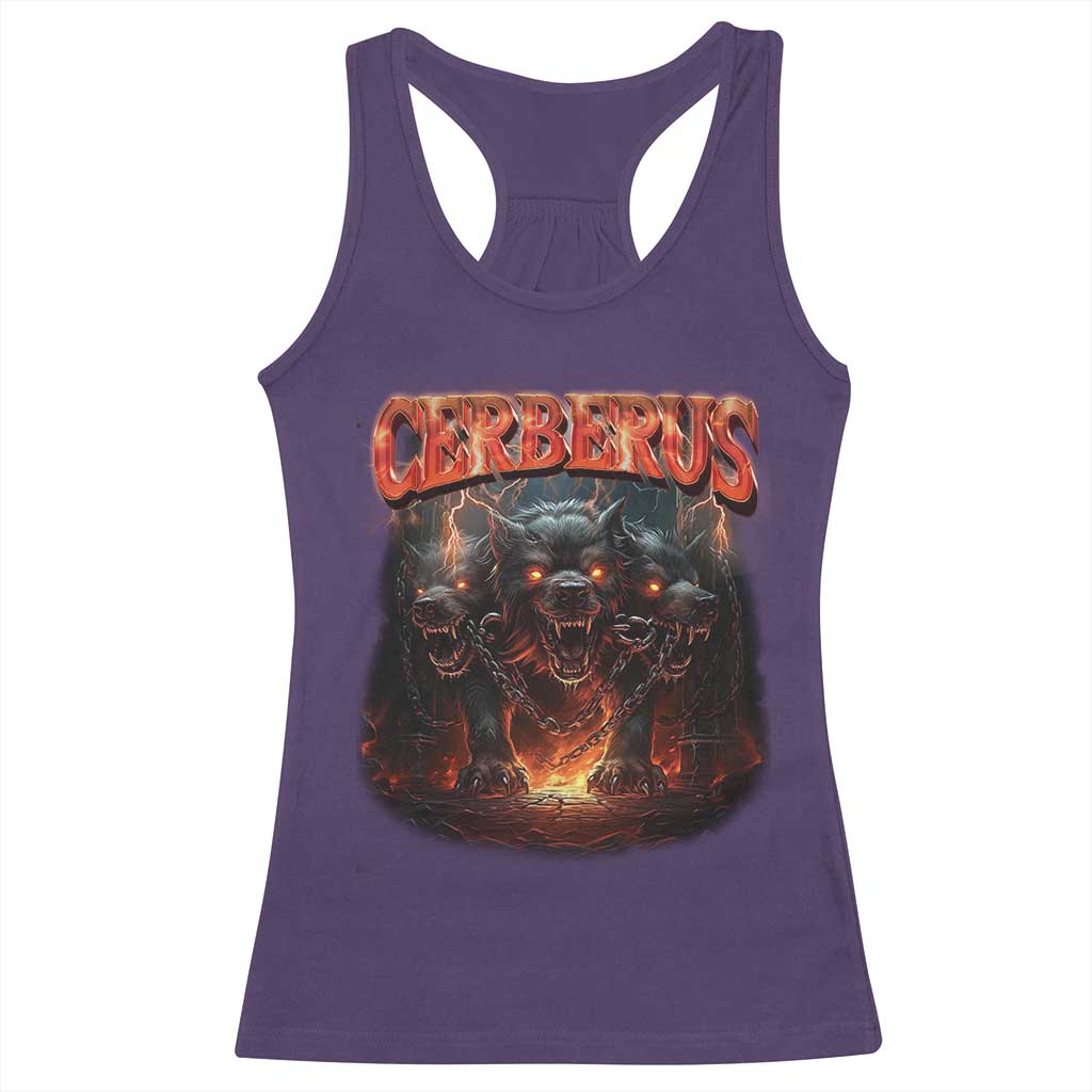 Greek Mythology Hades Cerberus Racerback Tank Top TS09 Purple Print Your Wear