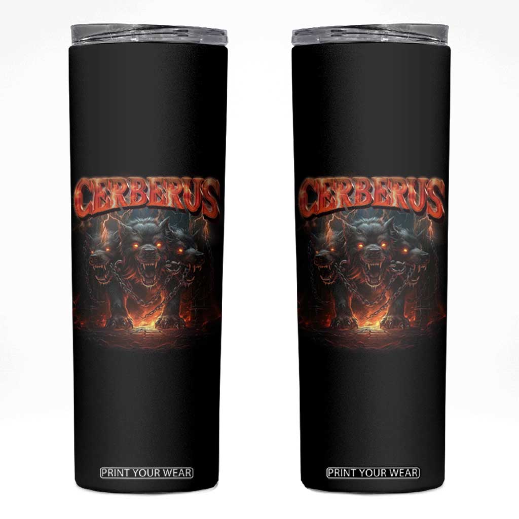 Greek Mythology Hades Cerberus Skinny Tumbler TS09 Black Print Your Wear