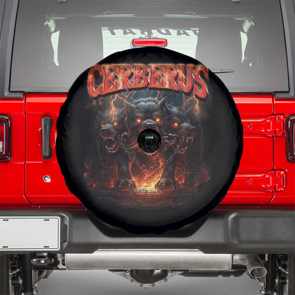 Greek Mythology Hades Cerberus Spare Tire Cover TS09 Black Print Your Wear