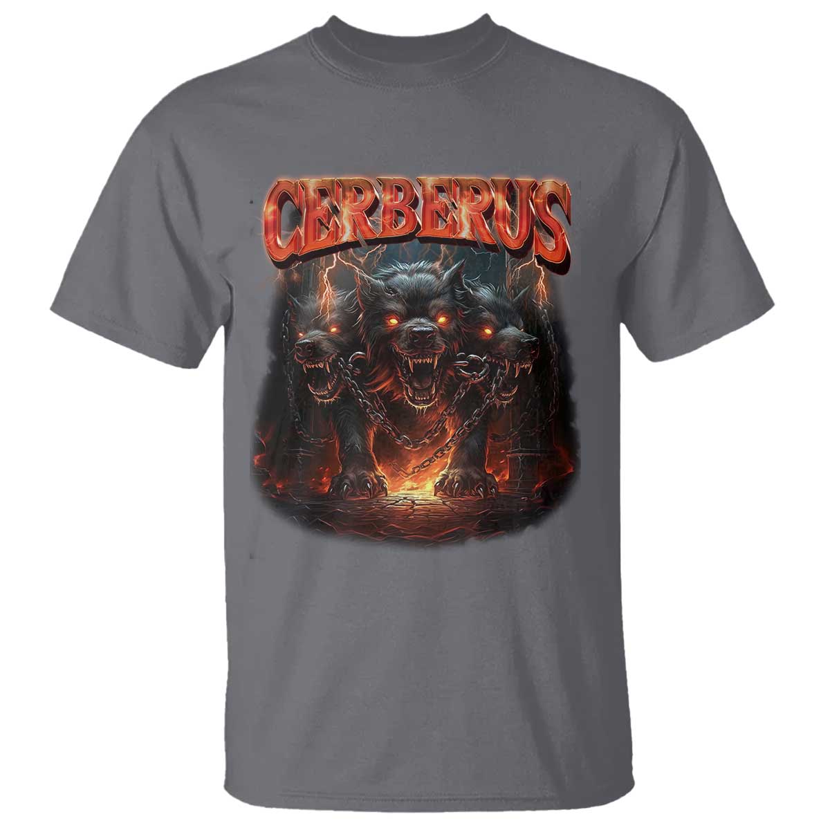 Greek Mythology Hades Cerberus T Shirt TS09 Charcoal Print Your Wear
