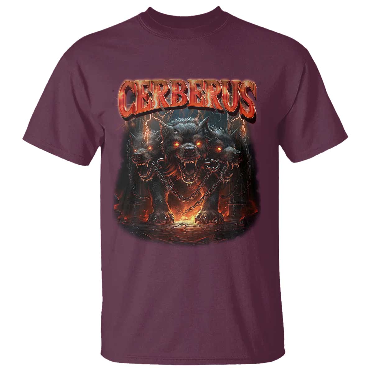 Greek Mythology Hades Cerberus T Shirt TS09 Maroon Print Your Wear
