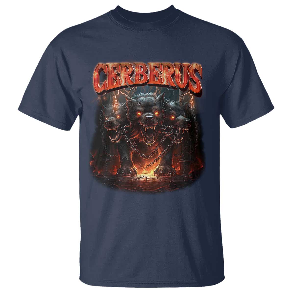 Greek Mythology Hades Cerberus T Shirt TS09 Navy Print Your Wear