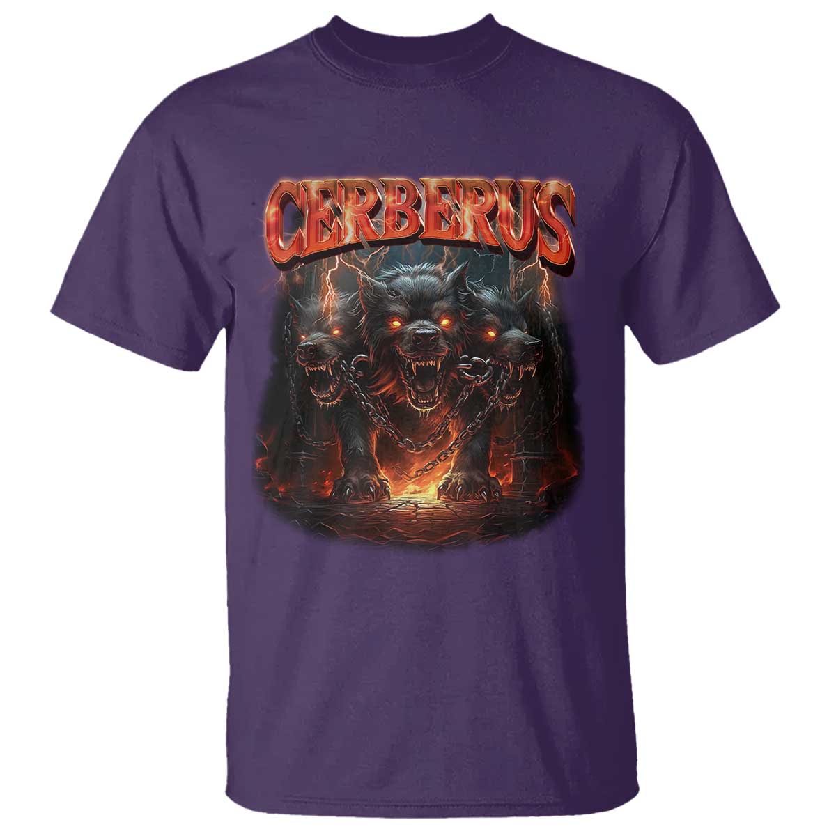 Greek Mythology Hades Cerberus T Shirt TS09 Purple Print Your Wear