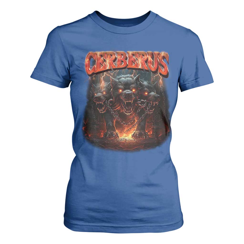Greek Mythology Hades Cerberus T Shirt For Women TS09 Royal Blue Print Your Wear
