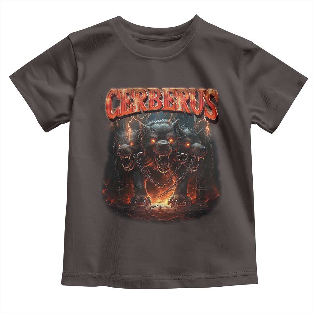 Greek Mythology Hades Cerberus Toddler T Shirt TS09 Dark Chocolate Print Your Wear
