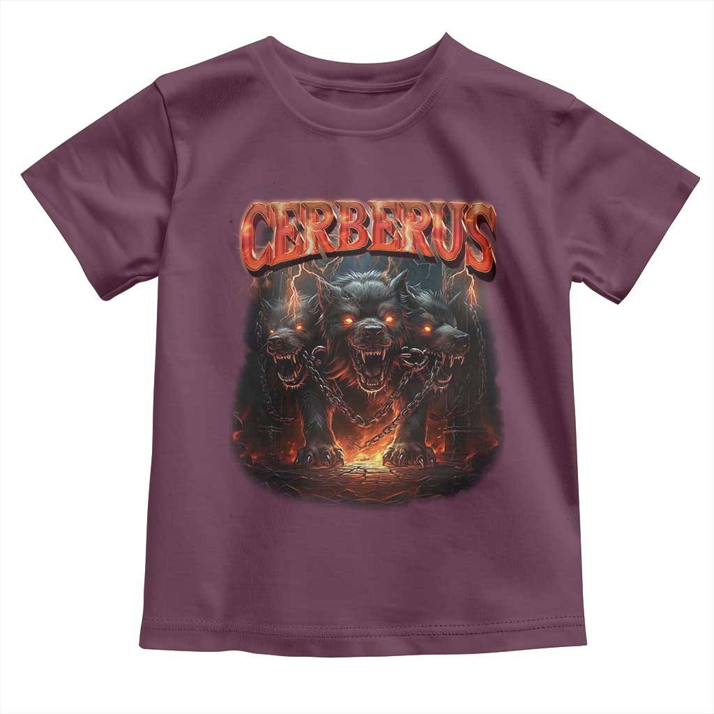 Greek Mythology Hades Cerberus Toddler T Shirt TS09 Maroon Print Your Wear