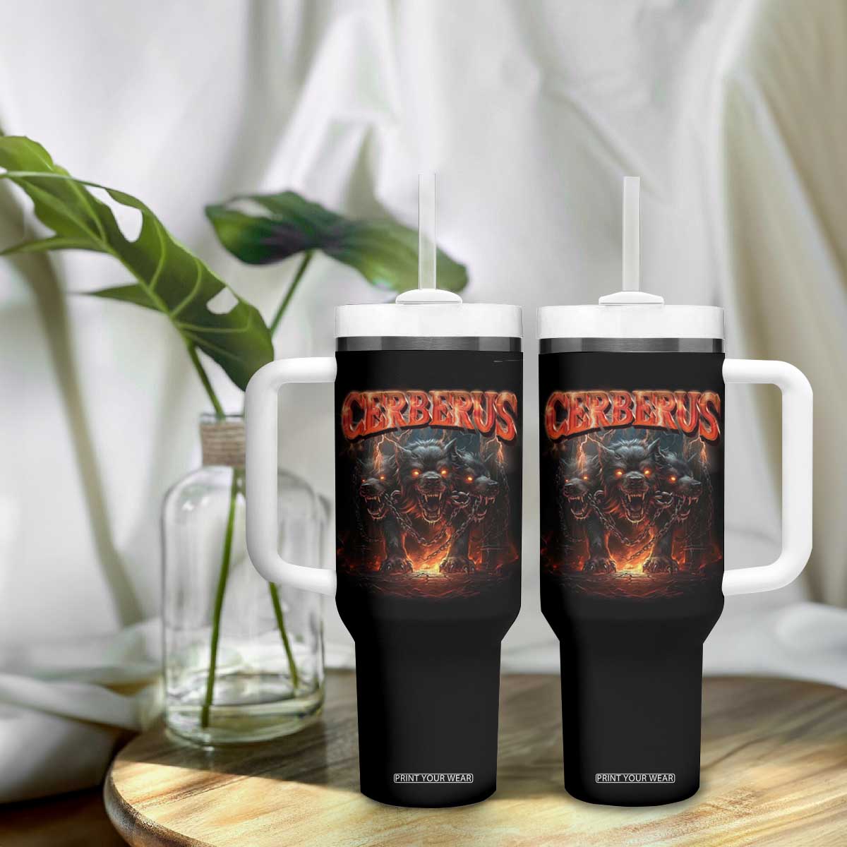 Greek Mythology Hades Cerberus Tumbler With Handle TS09 Print Your Wear