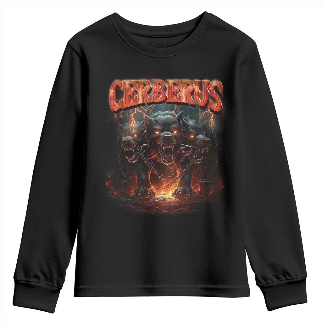 Greek Mythology Hades Cerberus Youth Sweatshirt TS09 Black Print Your Wear