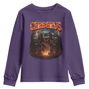 Greek Mythology Hades Cerberus Youth Sweatshirt TS09 Purple Print Your Wear