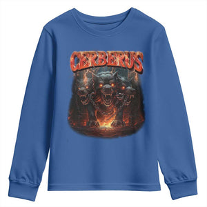 Greek Mythology Hades Cerberus Youth Sweatshirt TS09 Royal Blue Print Your Wear