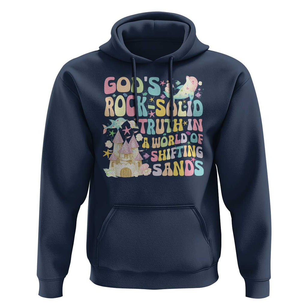 Scuba VBS 2024 Hoodie God's Rock Solid Vacation Bible School Christian TS09 Navy Print Your Wear