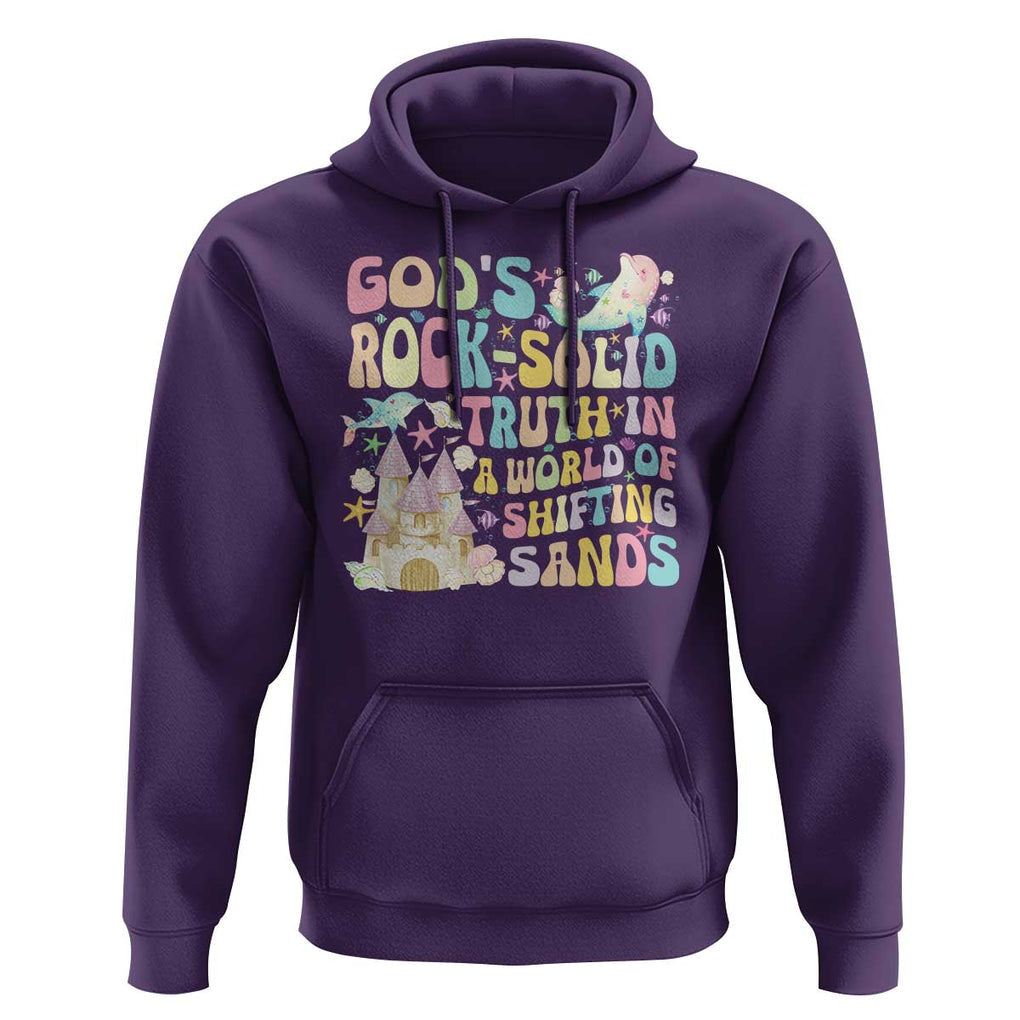 Scuba VBS 2024 Hoodie God's Rock Solid Vacation Bible School Christian TS09 Purple Print Your Wear