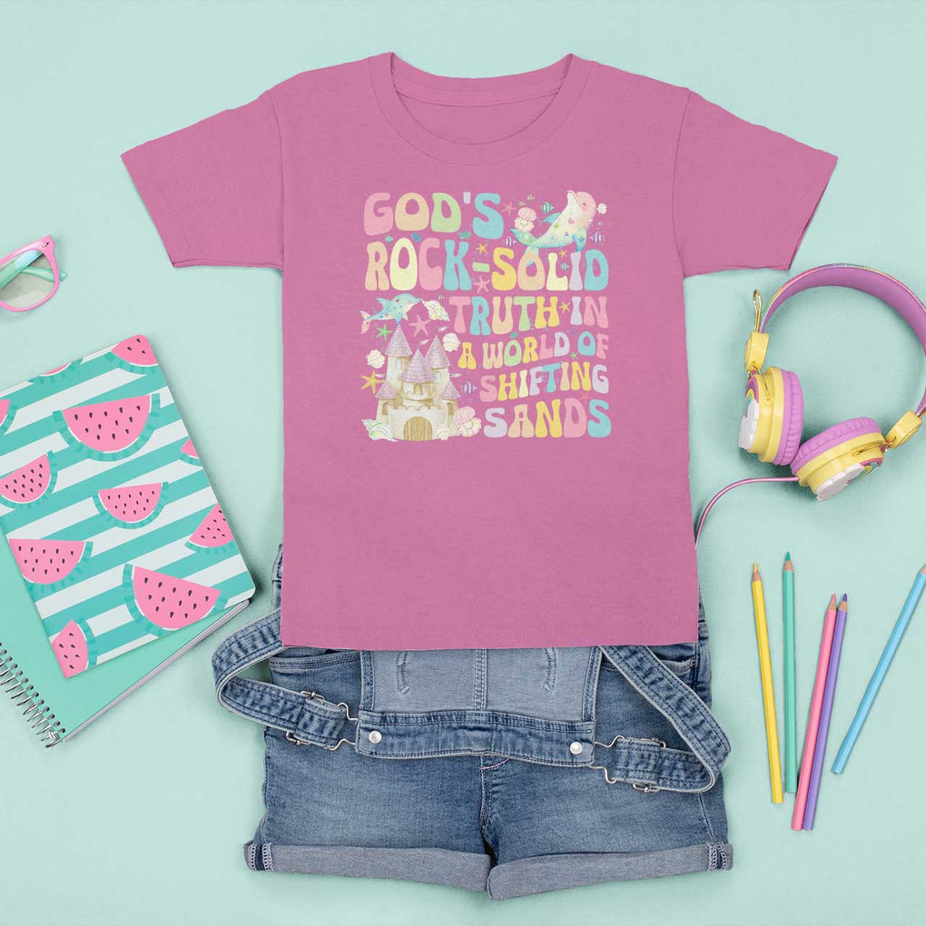 Scuba VBS 2024 T Shirt For Kid God's Rock Solid Vacation Bible School Christian TS09 Azalea Print Your Wear