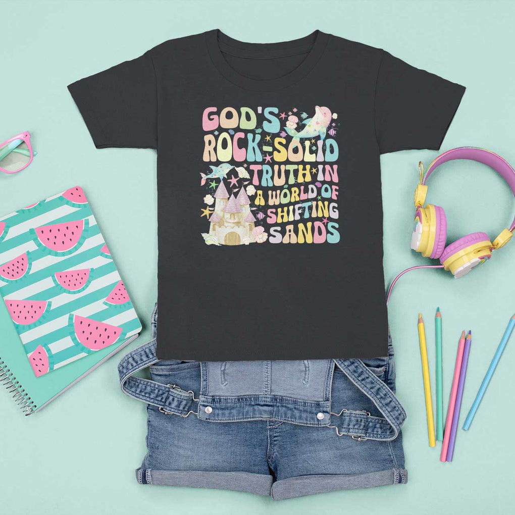 Scuba VBS 2024 T Shirt For Kid God's Rock Solid Vacation Bible School Christian TS09 Black Print Your Wear