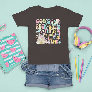 Scuba VBS 2024 T Shirt For Kid God's Rock Solid Vacation Bible School Christian TS09 Dark Chocolate Print Your Wear