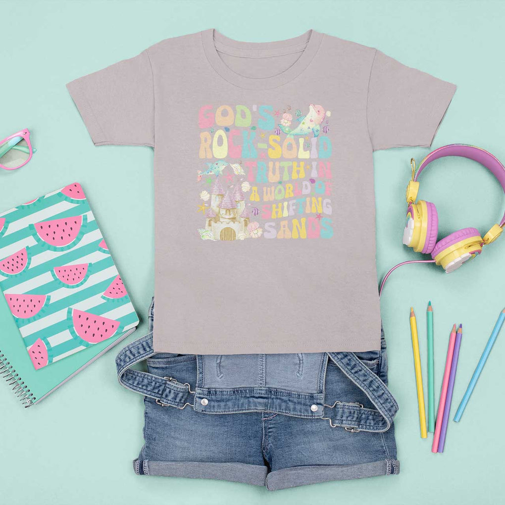 Scuba VBS 2024 T Shirt For Kid God's Rock Solid Vacation Bible School Christian TS09 Ice Gray Print Your Wear