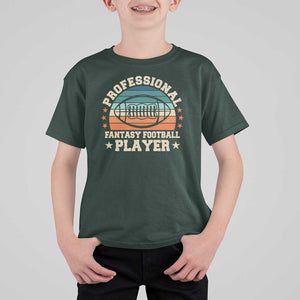 Funny Professional Fantasy Football Player T Shirt For Kid TS09 Dark Forest Green Print Your Wear