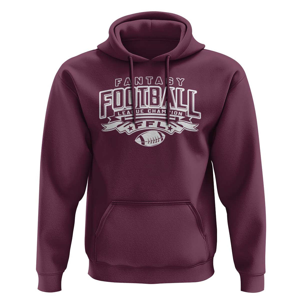 Funny Fantasy Football League Champion Hoodie TS09 Maroon Print Your Wear