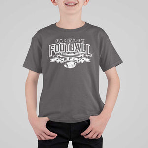 Funny Fantasy Football League Champion T Shirt For Kid TS09 Dark Chocolate Print Your Wear