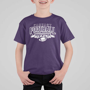 Funny Fantasy Football League Champion T Shirt For Kid TS09 Purple Print Your Wear