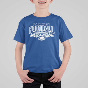 Funny Fantasy Football League Champion T Shirt For Kid TS09 Royal Blue Print Your Wear