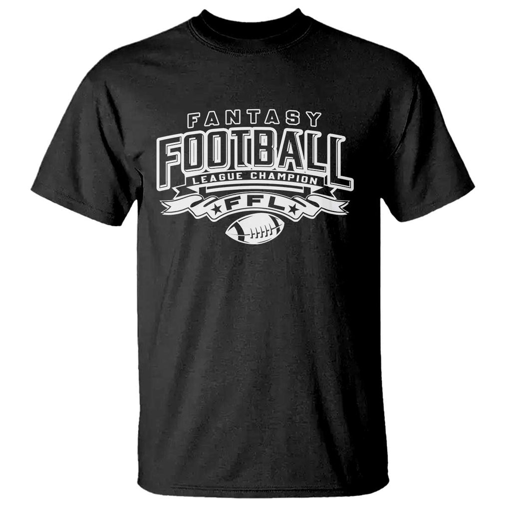 Funny Fantasy Football League Champion T Shirt TS09 Black Print Your Wear
