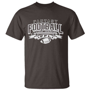 Funny Fantasy Football League Champion T Shirt TS09 Dark Chocolate Print Your Wear